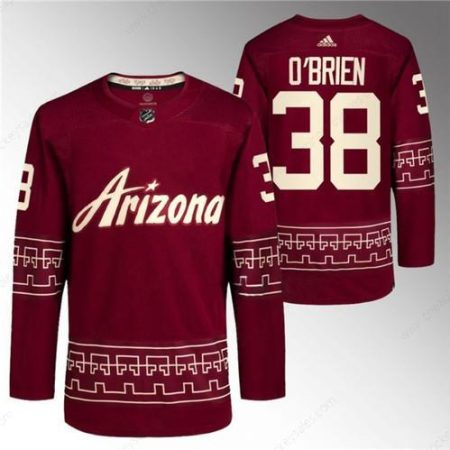 Men’s Arizona Coyotes #38 Liam O’Brien Garnet Alternate Pro Jersey