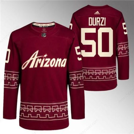 Men’s Arizona Coyotes #50 Sean Durzi Garnet Alternate Pro Jersey