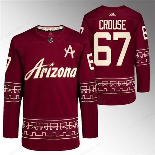 Men’s Arizona Coyotes #67 Lawson Crouse Garnet Alternate Pro Jersey