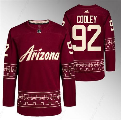 Men’s Arizona Coyotes #92 Logan Cooley Garnet Alternate Pro Jersey