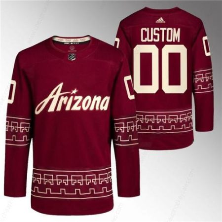 Men’s Arizona Coyotes Custom Garnet Alternate Pro Jersey