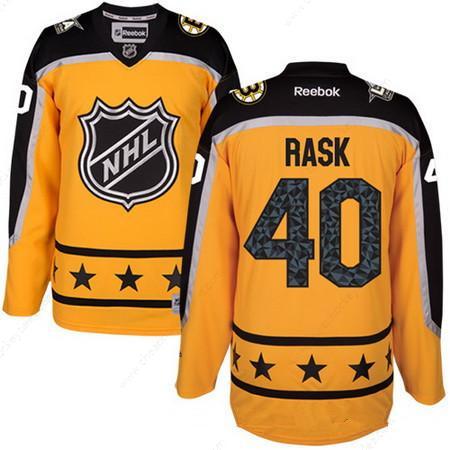 Men’s Atlantic Division Boston Bruins #40 Tuukka Rask Reebok Yellow 2017 NHL All-Star Stitched Ice Hockey Jersey