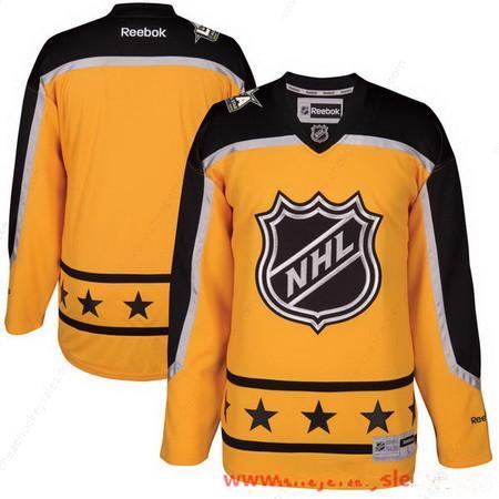 Men’s Atlantic Division Reebok Yellow 2017 NHL All-Star Blank Stitched Hockey Jersey