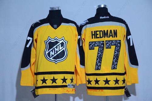 Men’s Atlantic Division Tampa Bay Lightning #77 Victor Hedman Reebok Yellow 2017 NHL All-Star Stitched Ice Hockey Jersey