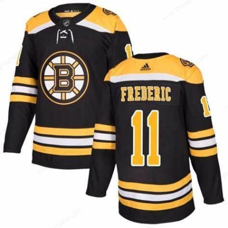 Men’s Boston Bruins #11 Trent Frederic Black Stitched Jersey