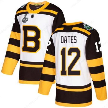 Men’s Boston Bruins #12 Adam Oates White Authentic 2019 Winter Classic 2019 Stanley Cup Final Bound Stitched Hockey Jersey