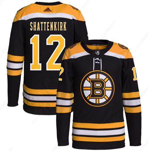 Men’s Boston Bruins #12 Kevin Shattenkirk Black Stitched Jersey