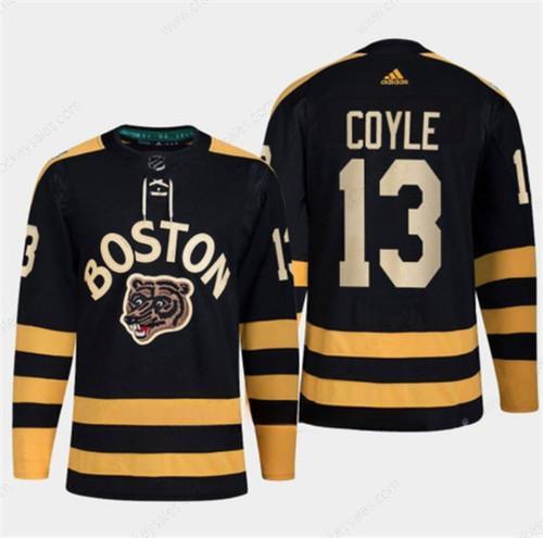 Men’s Boston Bruins #13 Charlie Coyle Black Classic Primegreen Stitched Jersey