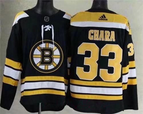 Men’s Boston Bruins #33 Zdeno Chara Black 2017-2018 Adidas Hockey Stitched NHL Jersey