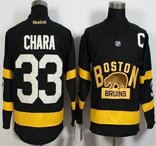 Men’s Boston Bruins #33 Zdeno Chara Reebok Black 2016 Winter Classic Premier Jersey