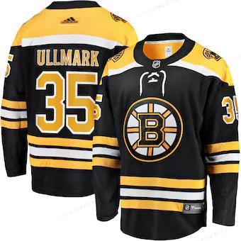 Men’s Boston Bruins #35 Linus Ullmar Adidas Authentic Home Black Jersey