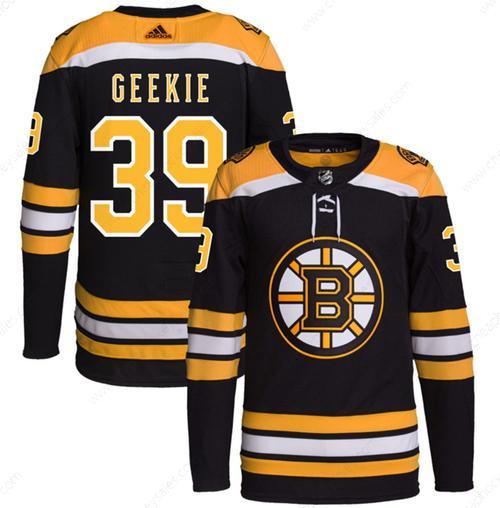 Men’s Boston Bruins #39 Morgan Geekie Black Stitched Jersey