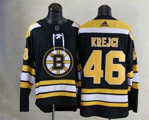 Men’s Boston Bruins #46 David Krejci Black 2017-2018 Adidas Hockey Stitched NHL Jersey