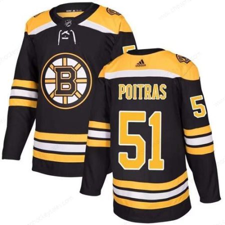 Men’s Boston Bruins #51 Matt Poitras Black Stitched Jersey