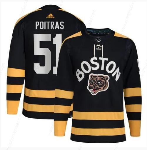 Men’s Boston Bruins #51 Matthew Poitras Black Winter Classic Primegreen Stitched Jersey