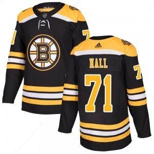 Men’s Boston Bruins #71 Taylor Hall Adidas Authentic Home Black Jersey