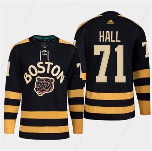 Men’s Boston Bruins #71 Taylor Hall Black Classic Primegreen Stitched Jersey