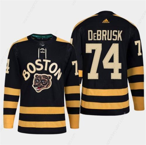 Men’s Boston Bruins #74 Jake Debrusk Black Classic Primegreen Stitched Jersey