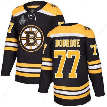 Men’s Boston Bruins #77 Ray Bourque Black Home Authentic 2019 Stanley Cup Final Bound Stitched Hockey Jersey