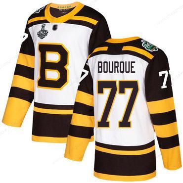 Men’s Boston Bruins #77 Ray Bourque White Authentic 2019 Winter Classic 2019 Stanley Cup Final Bound Stitched Hockey Jersey