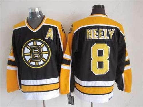 Men’s Boston Bruins #8 Cam Neely 1996-97 Black CCM Vintage Throwback Jersey