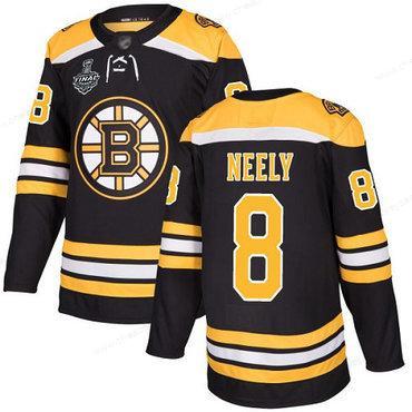 Men’s Boston Bruins #8 Cam Neely Black Home Authentic 2019 Stanley Cup Final Bound Stitched Hockey Jersey