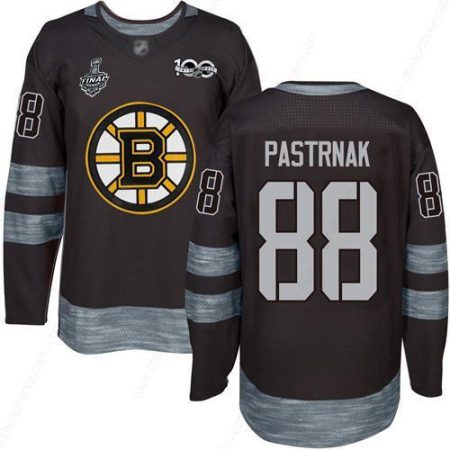 Men’s Boston Bruins #88 David Pastrnak Black 1917-2017 100Th Anniversary 2019 Stanley Cup Final Bound Stitched Hockey Jersey