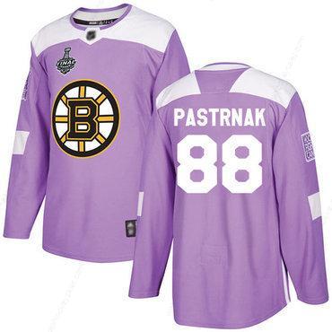 Men’s Boston Bruins #88 David Pastrnak Purple Authentic Fights Cancer 2019 Stanley Cup Final Bound Stitched Hockey Jersey