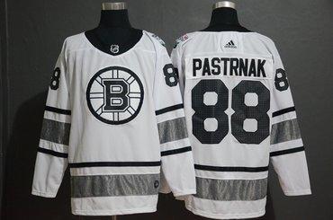 Men’s Boston Bruins 88 David Pastrnak White 2019 NHL All-Star Game Adidas Jersey