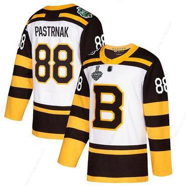 Men’s Boston Bruins #88 David Pastrnak White Authentic 2019 Winter Classic 2019 Stanley Cup Final Bound Stitched Hockey Jersey