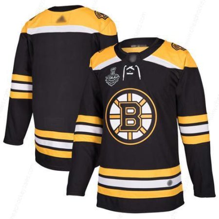 Men’s Boston Bruins Blank Black Home Authentic 2019 Stanley Cup Final Bound Stitched Hockey Jersey