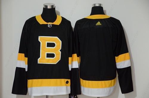 Men’s Boston Bruins Blank Black Throwback Authentic Stitched Hockey Jersey