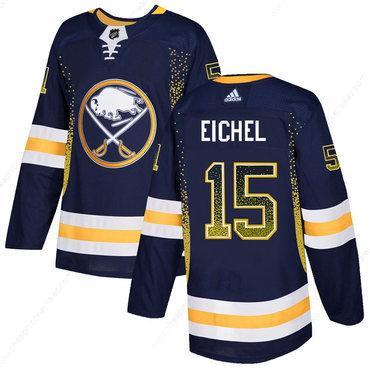 Men’s Buffalo Sabres #15 Jack Eichel Navy Drift Fashion Adidas Jersey