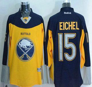 Men’s Buffalo Sabres #15 Jack Eichel Reebok Gold Alternate Premier Jersey