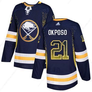 Men’s Buffalo Sabres #21 Kyle Okposo Navy Drift Fashion Adidas Jersey