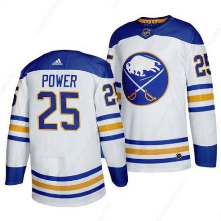 Men’s Buffalo Sabres #25 Owen Power White Stitched Jersey