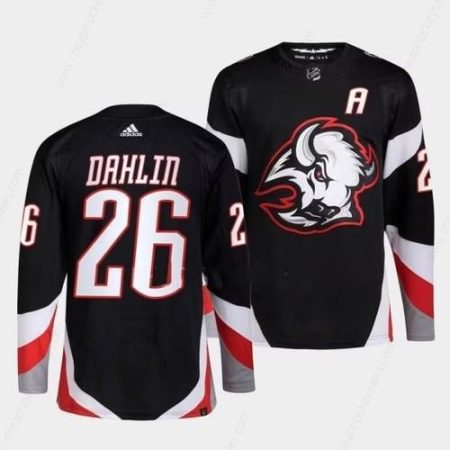 Men’s Buffalo Sabres #26 Rasmus Dahlin Black 2022-23 Stitched Jersey