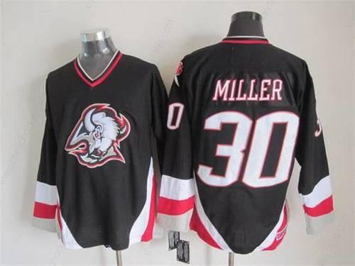 Men’s Buffalo Sabres #30 Ryan Miller 1996-97 Black CCM Vintage Throwback Jersey