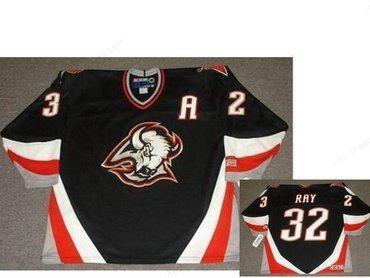 Men’s Buffalo Sabres #32 Rob Ray 1999 Black CCM Vintage Throwback Jersey