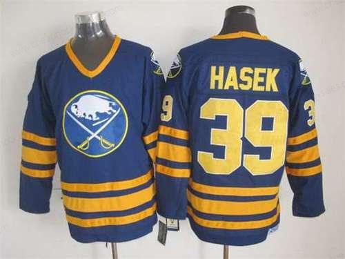 Men’s Buffalo Sabres #39 Dominik Hasek 1983-84 Navy Blue CCM Vintage Throwback Jersey