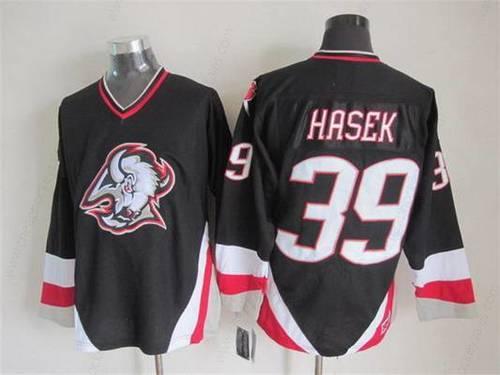 Men’s Buffalo Sabres #39 Dominik Hasek 1996-97 Black CCM Vintage Throwback Jersey