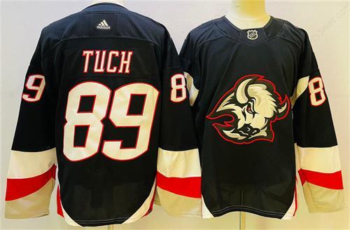 Men’s Buffalo Sabres #89 Alex Tuch 2022-23 Black Stitched Jersey