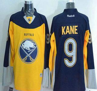 Men’s Buffalo Sabres #9 Evander Kane Reebok Gold Alternate Premier Jersey