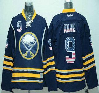 Men’s Buffalo Sabres #9 Evander Kane Reebok Red Usa Flag Hockey Jersey