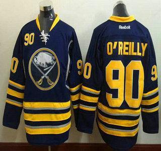 Men’s Buffalo Sabres #90 Ryan O’Reilly Reebok Navy Blue Home Premier Jersey