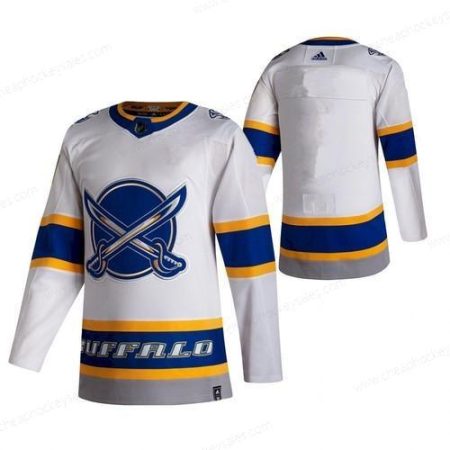 Men’s Buffalo Sabres Blank White 2020-21 Reverse Retro Stitched NHL Jersey