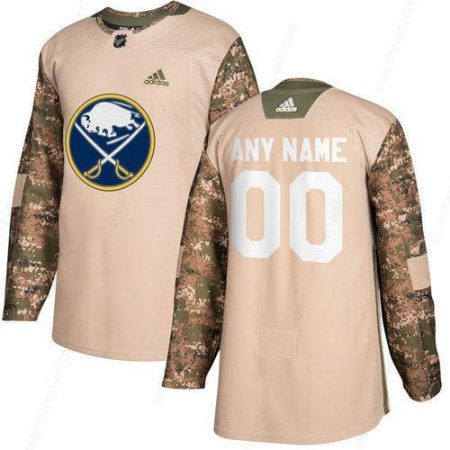 Men’s Buffalo Sabres Camo Adidas Veterans Day Custom Practice Jersey