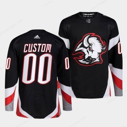Men’s Buffalo Sabres Custom Black 2022-23 Stitched Jersey