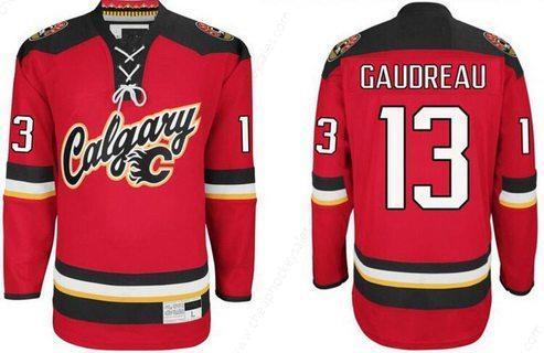 Men’s Calgary Flames #13 Johnny Gaudreau 2016 Premier Alternate Jersey