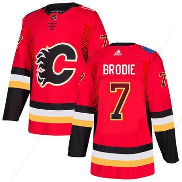 Men’s Calgary Flames #7 T.J. Brodie Red Drift Fashion Adidas Jersey